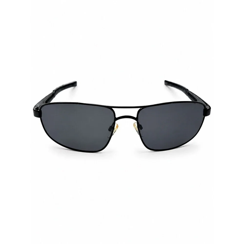 Ironman Polarized Sport Sunglasses Black Rectangle Wrap Driving Fishing Golf